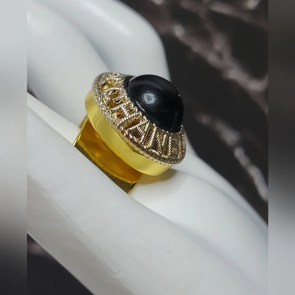 Chanel Button Adjustable Statement Ring, New - Picture 2 of 5